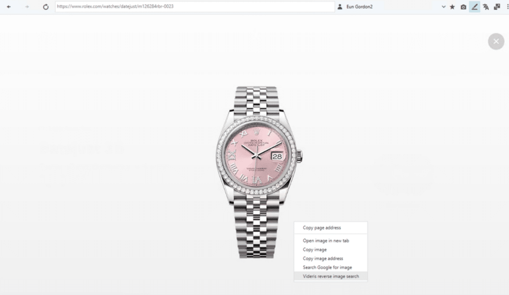 An image of the Rolex watch
