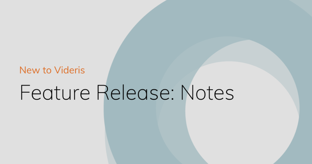 Feature release, videris notes