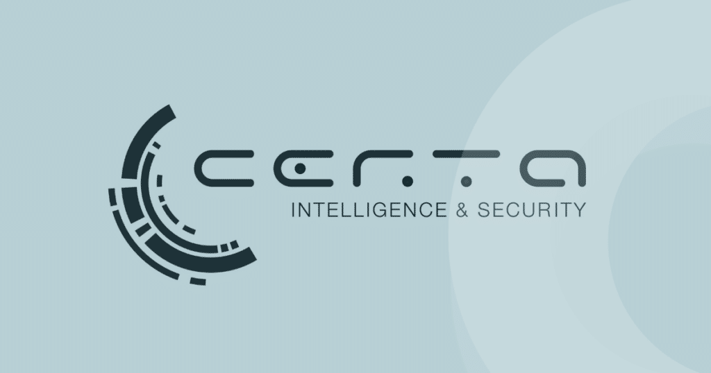 image of CERTA logo (blackdot case study)